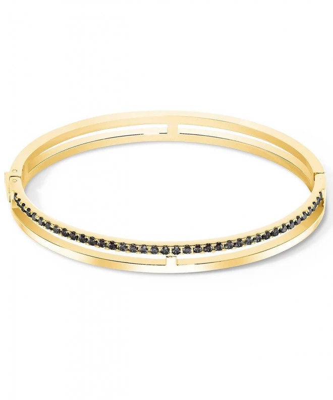 Bransoletka Coeur de Lion Eternal Unity Bangle Gold Black 0136-32-1316-19