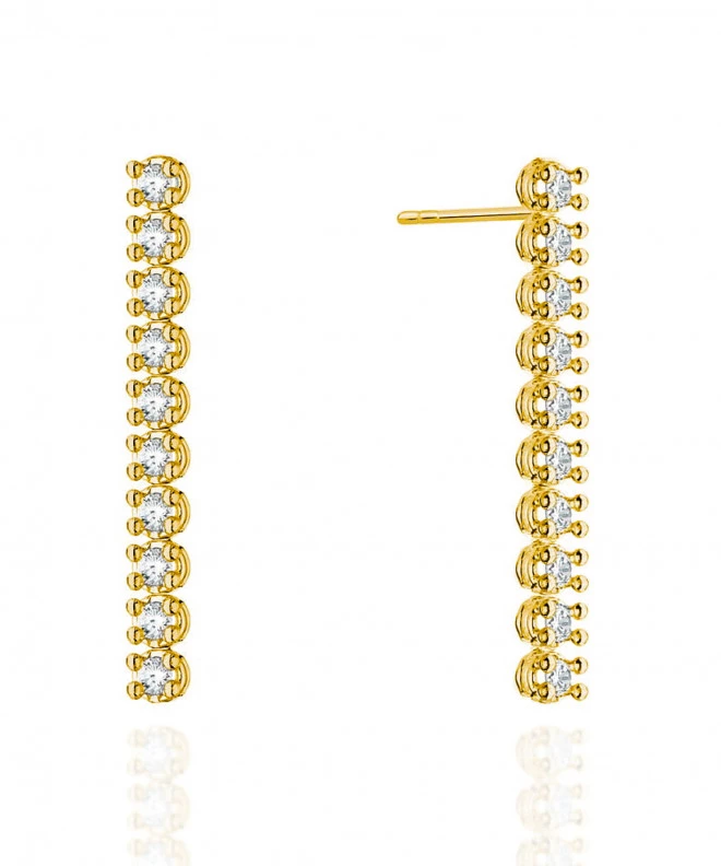 Kolczyki Bonore ze Złota próby 585 z diamentem 0,8 ct 173492
