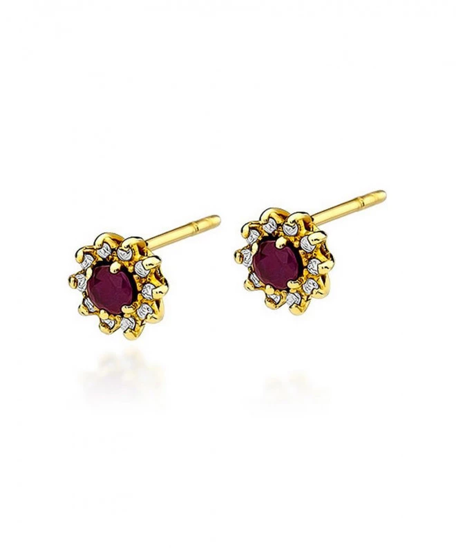 Kolczyki Bonore Midnight Santa Giustaze złota próby 585 z rubinem 0,15 ct 128711