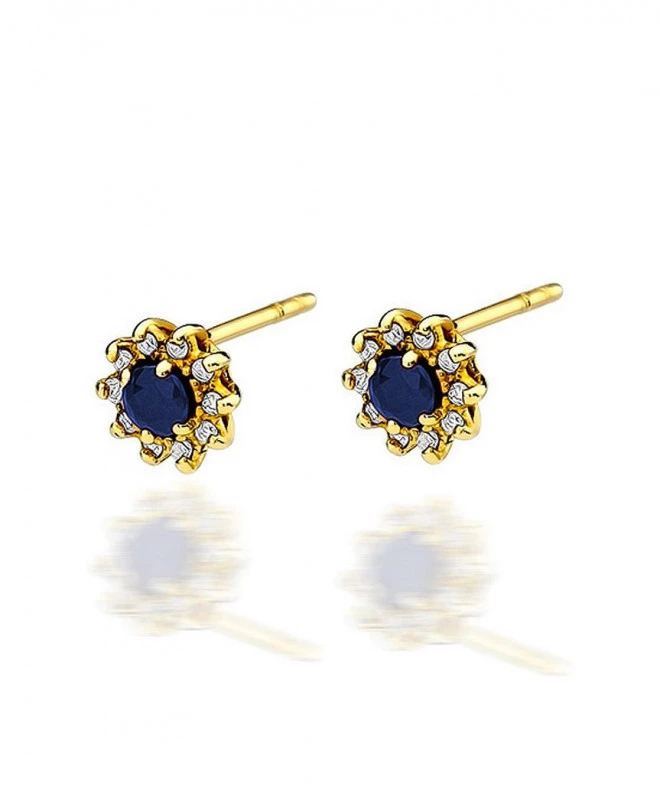 Kolczyki Bonore Midnight Tresnuraghesze złota próby 585 z szafirem 0,15 ct 128712