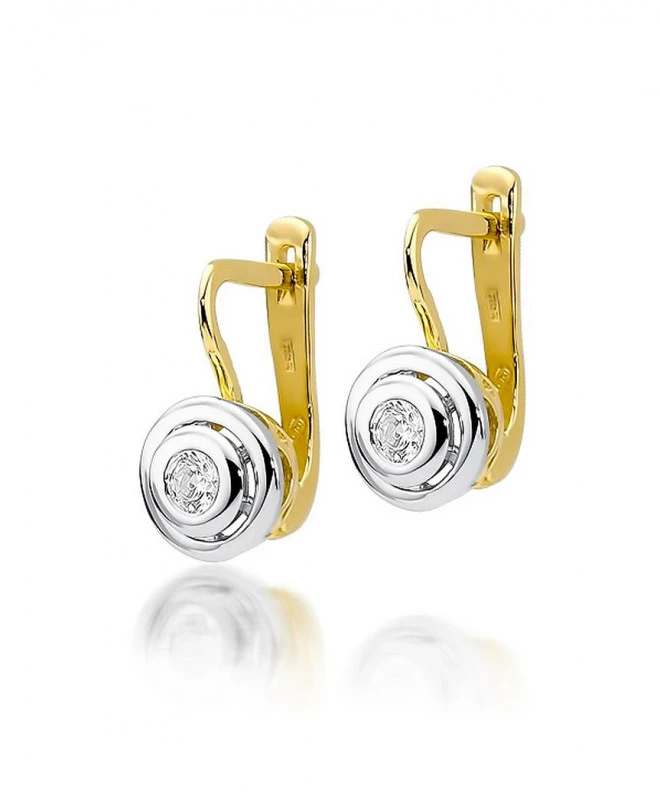 Kolczyki Bonore Midnight Serra Pedaceze złota próby 585 z diamentem 0,1 ct 128674