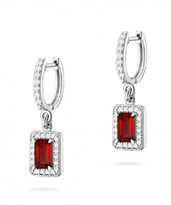 Kolczyki Bonore ze Złota próby 585 z granatem 1,4 ct 173919