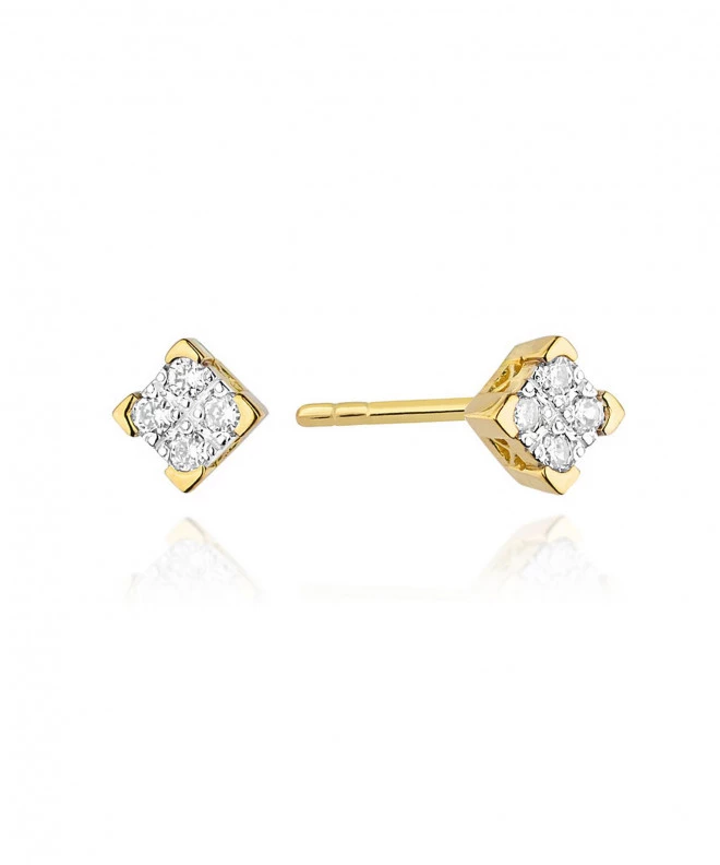 Kolczyki Bonore Elegant Castelsilanoze złota próby 585 z diamentem 128681