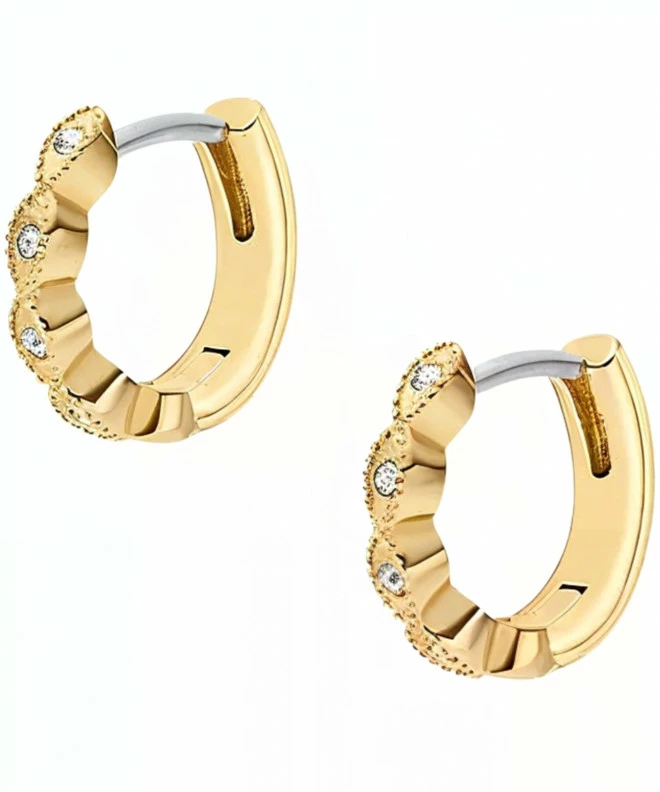 Kolczyki Fossil Ellis Pavé Glitz Gold-Tone JF04913710