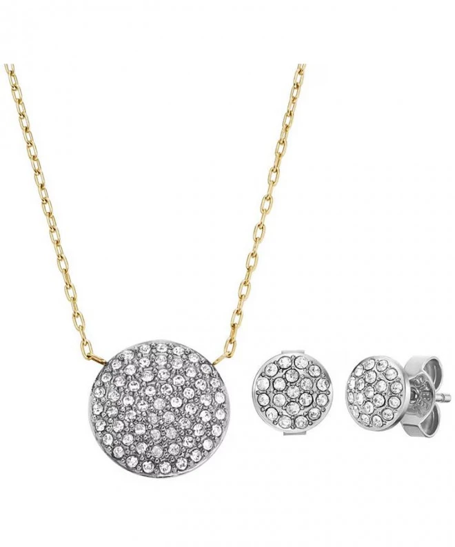 Naszyjnik Fossil Glitz Disc SET z Kolczykami JF04815SET