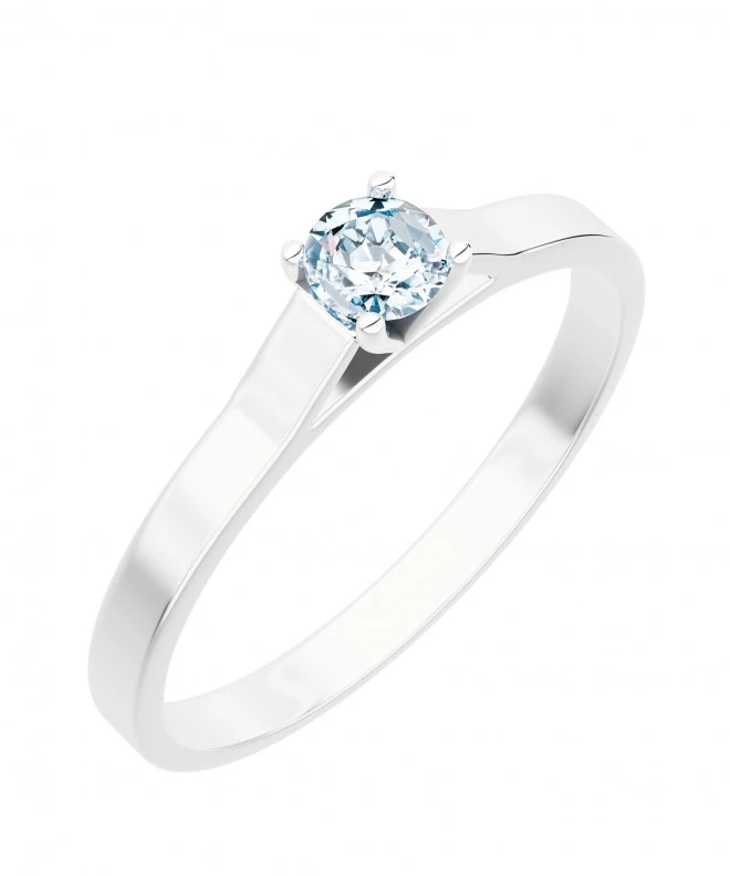 Pierścionek Bonore Elegant Gonnosnòz białego złota próby 585 z diamentem 0,4 ct 116215