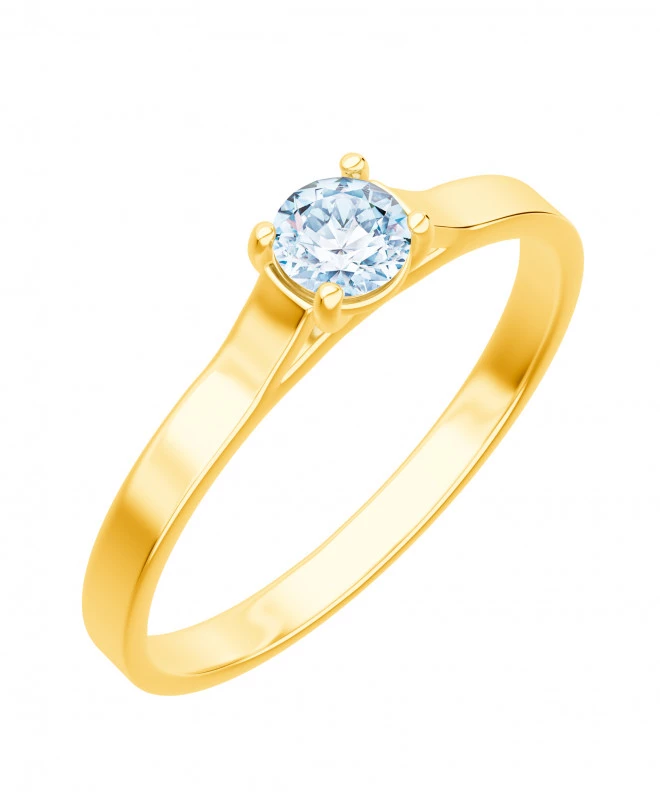 Pierścionek Bonore Elegant Crovianaze złota próby 585 z diamentem 0,5 ct 91312
