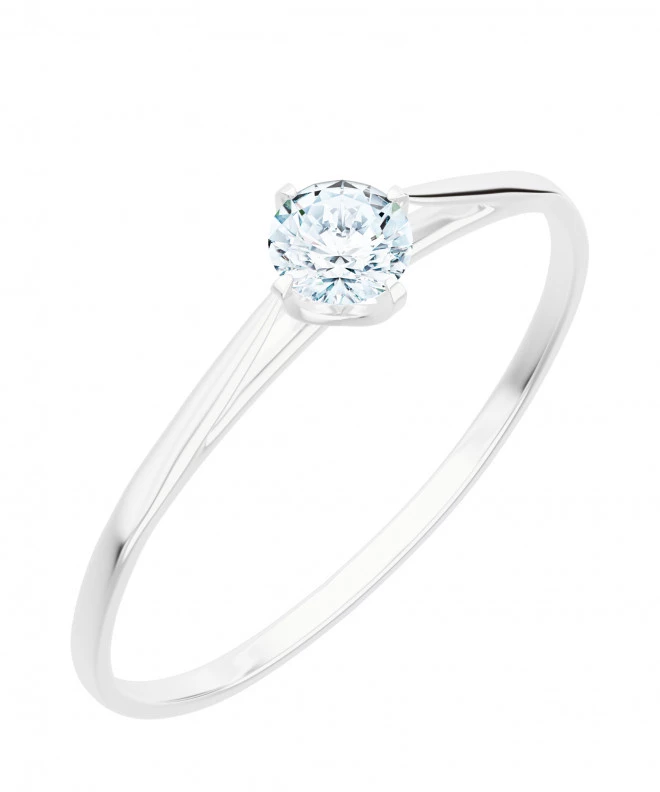Pierścionek Bonore Elegant Ciorlanoz białego złota próby 585 z diamentem 0,4 ct 105789