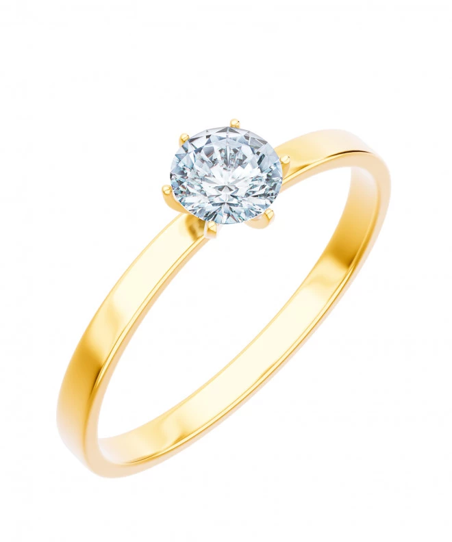 Pierścionek Bonore Elegant Tregnagoze złota próby 585 z diamentem 0,7 ct 91340