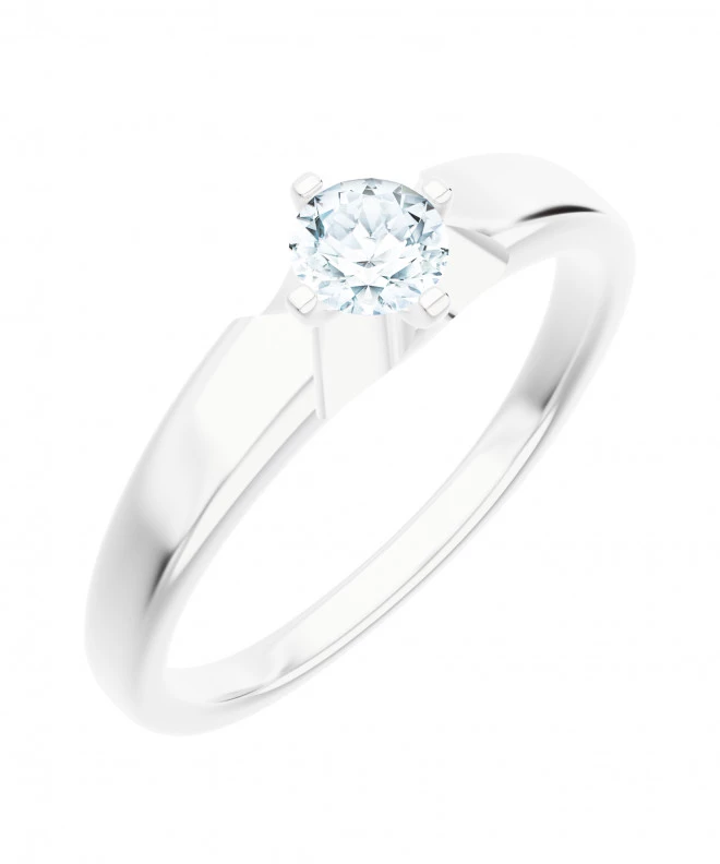 Pierścionek Bonore Elegant Oristanoz białego złota próby 585 z diamentem 0,4 ct 116222