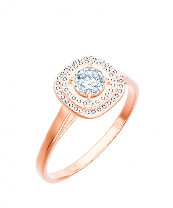 Pierścionek Bonore Crystal Druentoz różowego złota próby 585 z diamentem 0,4 ct 102705