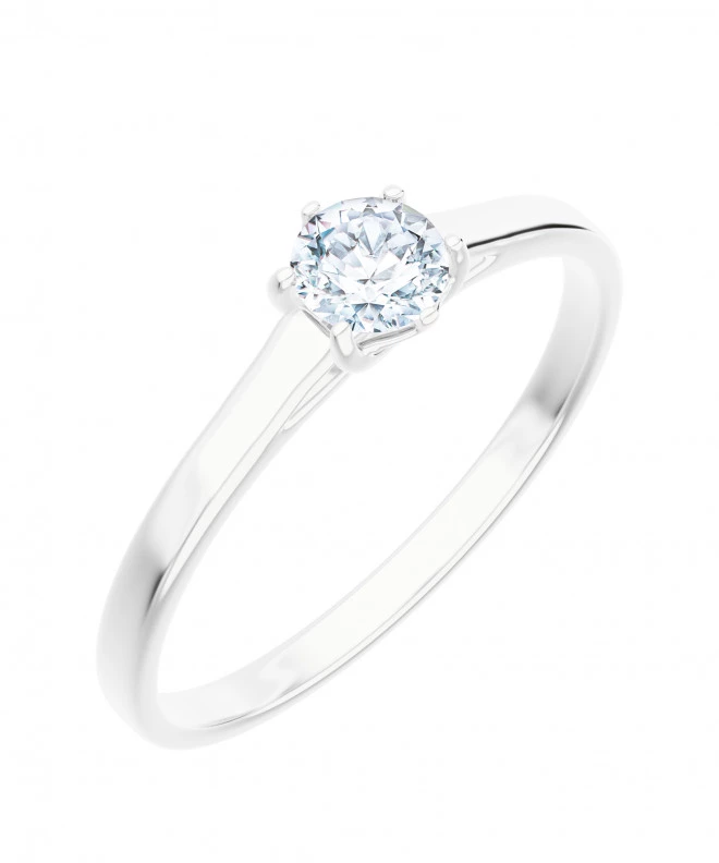 Pierścionek Bonore Elegant Carinolaz białego złota próby 585 z diamentem 0,4 ct 105787