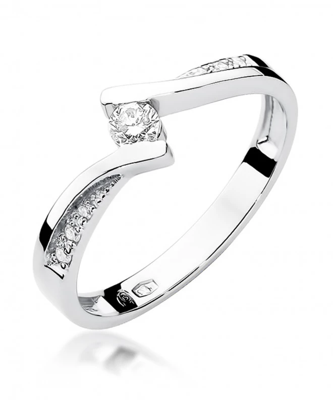 Pierścionek Bonore ze Złota próby 585 z diamentem 0,16 ct 151082