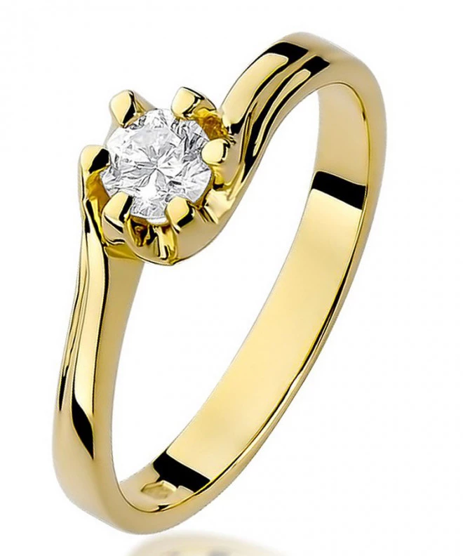 Pierścionek Bonore Midnight Maclodioze złota próby 585 z diamentem 0,3 ct 88252