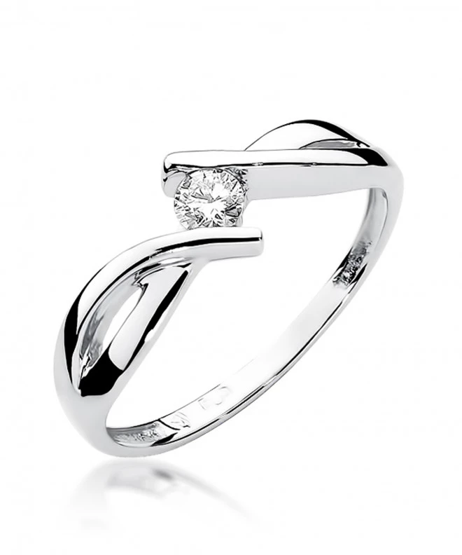 Pierścionek Bonore ze Złota próby 585 z diamentem 0,1 ct 152080