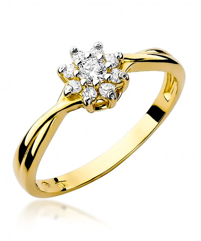 Pierścionek Bonore ze Złota próby 585 z diamentem 0,22 ct 151047