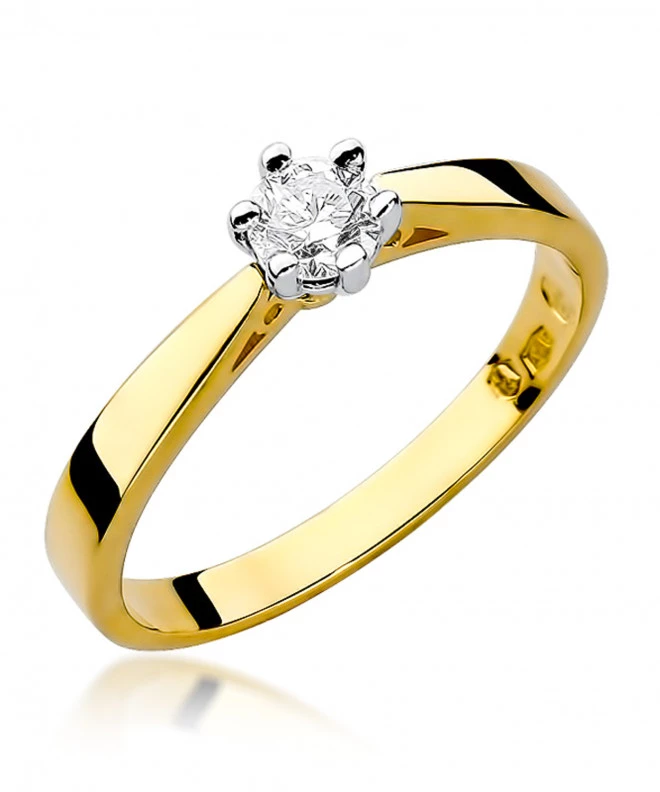 Pierścionek Bonore ze Złota próby 585 z diamentem 0,25 ct 153280