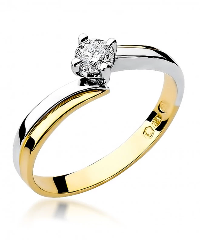 Pierścionek Bonore ze Złota próby 585 z diamentem 0,25 ct 153284