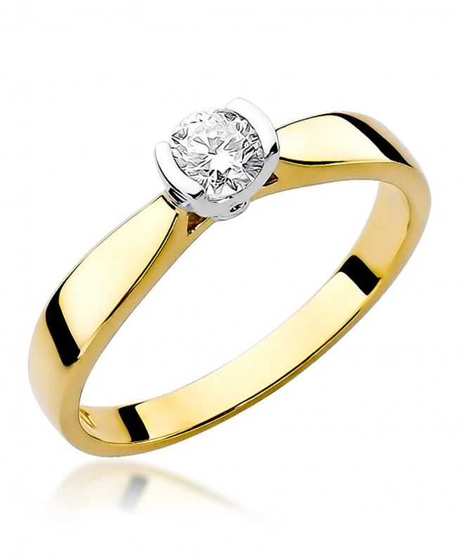 Pierścionek Bonore ze Złota próby 585 z diamentem 0,25 ct 153263