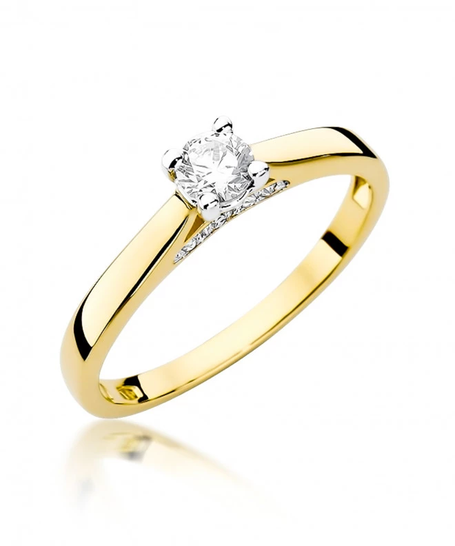 Pierścionek Bonore ze Złota próby 585 z diamentem 0,3 ct 156690