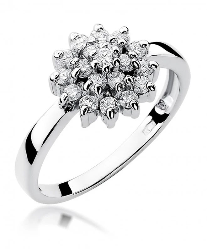 Pierścionek Bonore ze Złota próby 585 z diamentem 0,4 ct 150023