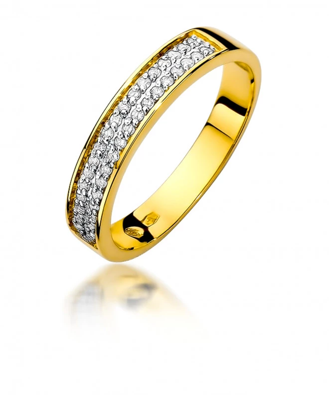 Pierścionek Bonore ze Złota próby 585 z diamentem 0,18 ct 157726