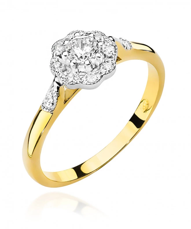 Pierścionek Bonore ze Złota próby 585 z diamentem 0,28 ct 158746