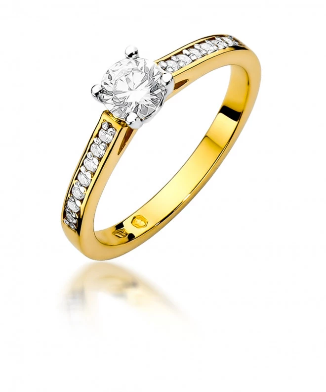 Pierścionek Bonore ze Złota próby 585 z diamentem 0,62 ct 150043