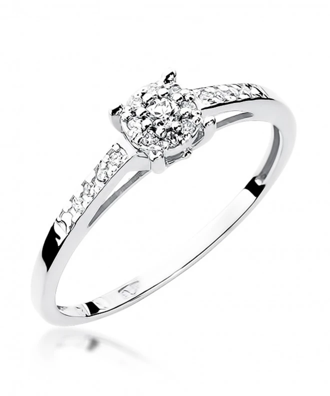 Pierścionek Bonore ze Złota próby 585 z diamentem 0,12 ct 150046