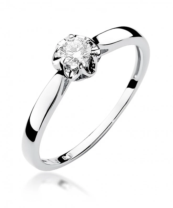 Pierścionek Bonore ze Złota próby 585 z diamentem 0,15 ct 150054