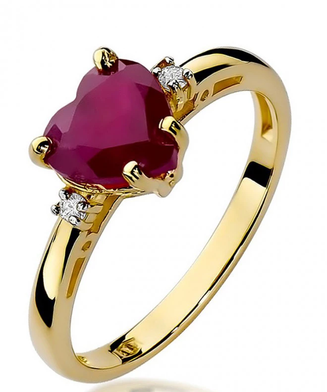 Pierścionek Bonore Love Spino D'Addaze złota próby 585 z rubinem 1,7 ct 94425