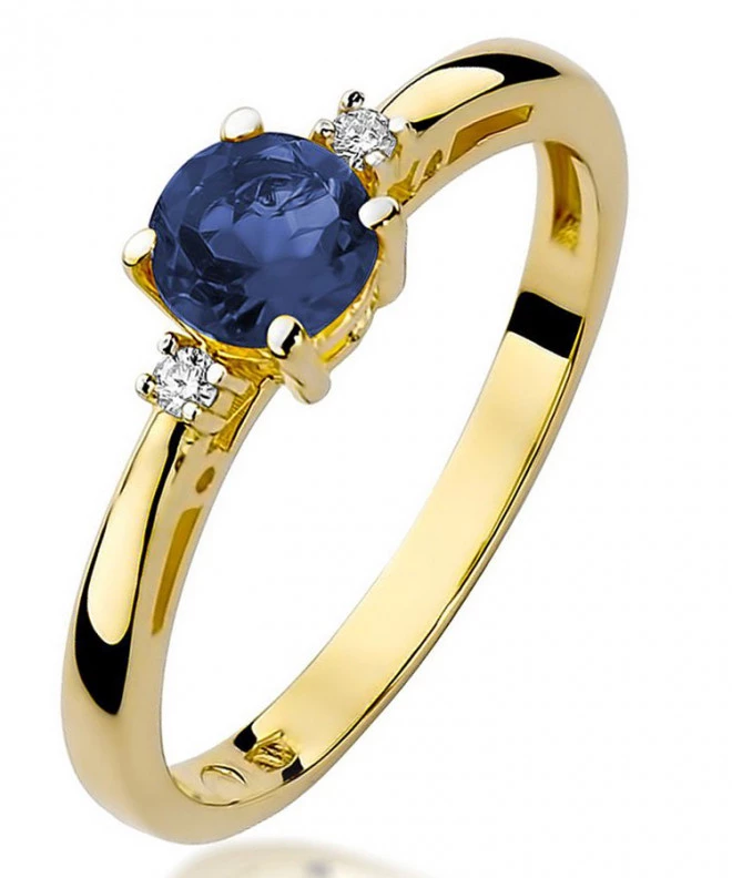 Pierścionek Bonore Simple San Vincenzoze złota próby 585 z szafirem 0,5 ct 96470