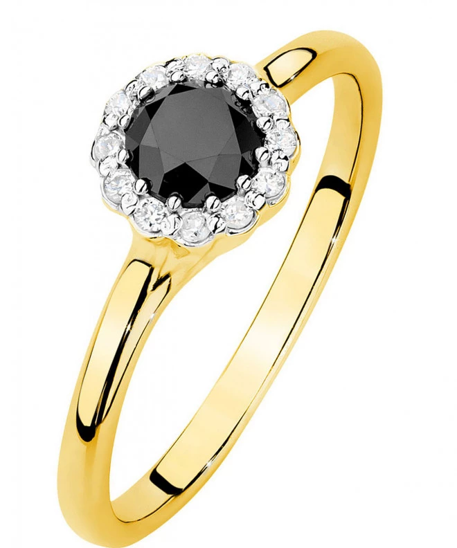 Pierścionek Bonore Midnight Andrateze złota próby 585 z czarnym brylantem 0,5 ct 93384