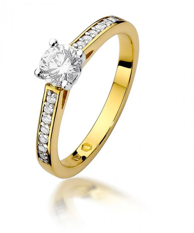 Pierścionek Bonore Crystal Nogaredoze złota próby 585 z diamentem 0,5 ct 91318