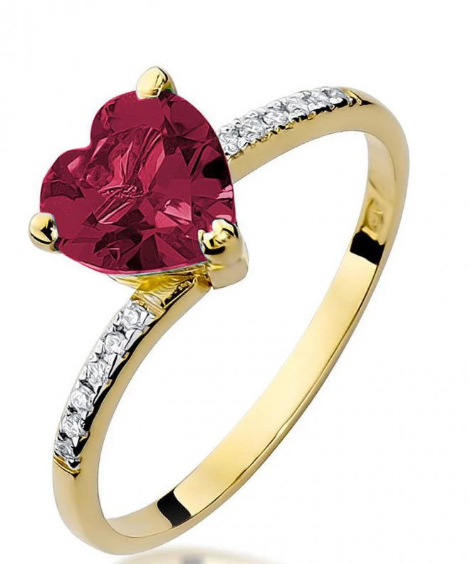 Pierścionek Bonore Love Casalmaioccoze złota próby 585 z rubinem 1,7 ct 94432
