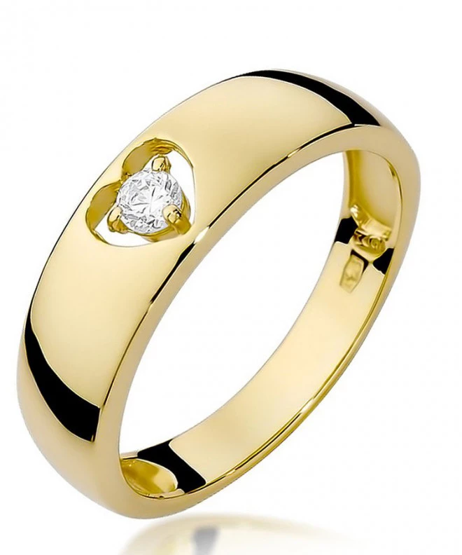 Pierścionek Bonore Love Monteu Roeroze złota próby 585 z diamentem 0,1 ct 82080
