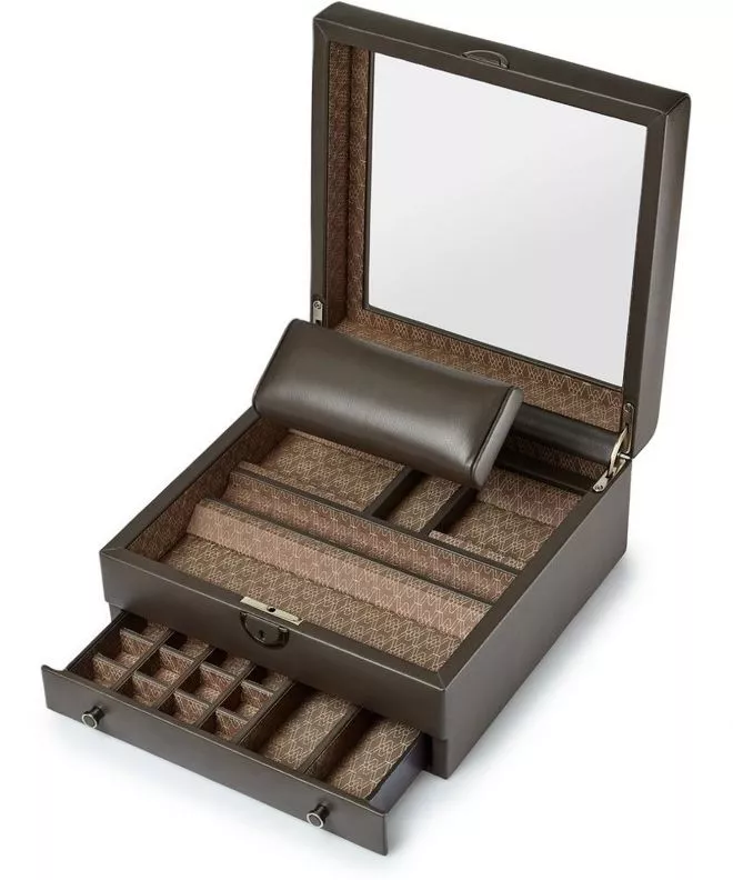 Pudełko Wolf Earth Stand Box Limited Edition ze stojakiem na 2 zegarki i szufladą na biżuterię 190706