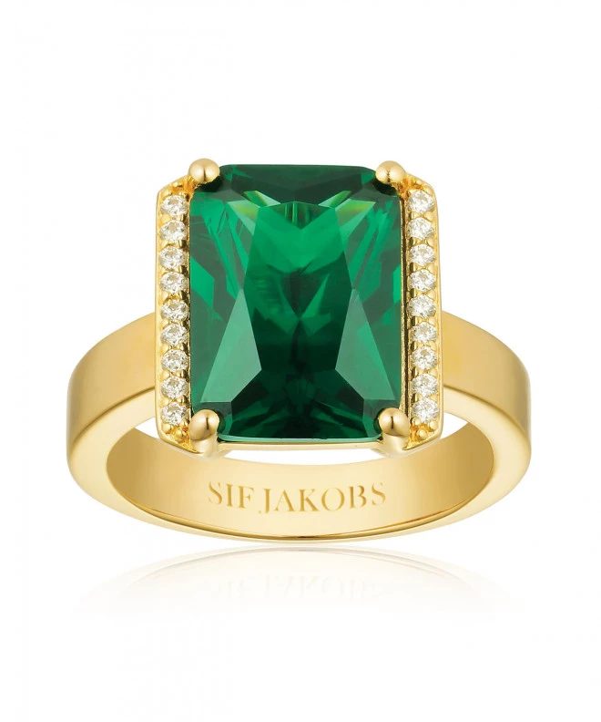 Pierścionek Sif Jakobs Roccanova Srebro 925 + Złoto 18K SJ-R42267-GCZ-YG-56
