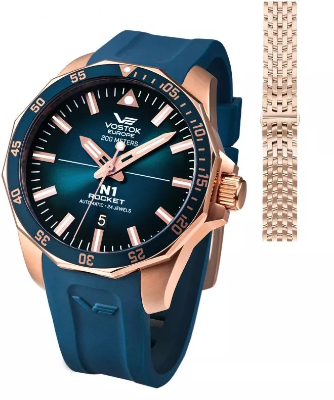 Zegarek męski Vostok Europe Rocket N1 Automatic + pasek Vostok NH35A-225B616B-39397