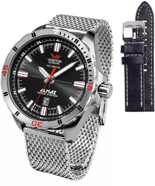 Zegarek męski Vostok Almaz Space Station Automatic Limited Edition + pasek Vostok NH35A-320A258-4432
