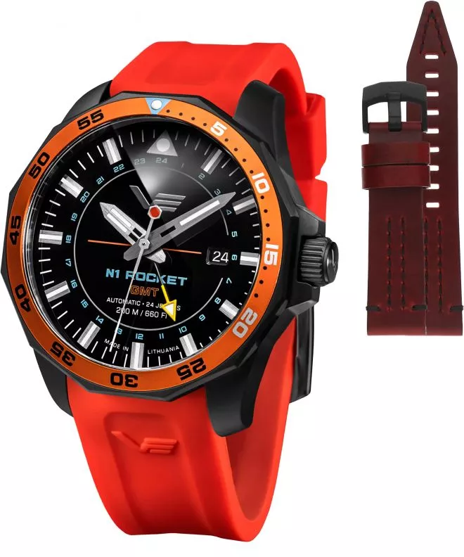 Zegarek męski Vostok Europe Rocket N-1 Automatic GMT Limited Edition + pasek Vostok NH34-225C714-53898