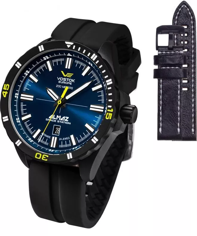 Zegarek męski Vostok Almaz Space Station Automatic + pasek Vostok NH35A-320C257-7402