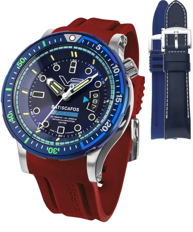 Zegarek męski Vostok Europe Batiscafos SET + 2 paski Vostok NH35A-511E768-03060