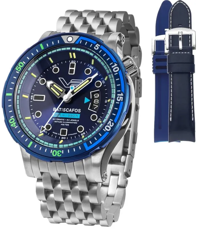 Zegarek męski Vostok Europe Batiscafos SET + 2 paski Vostok NH35A-511E768-46302