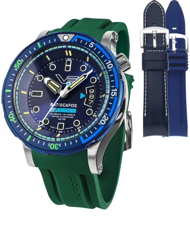 Zegarek męski Vostok Europe Batiscafos SET + 2 paski Vostok NH35A-511E768-66058