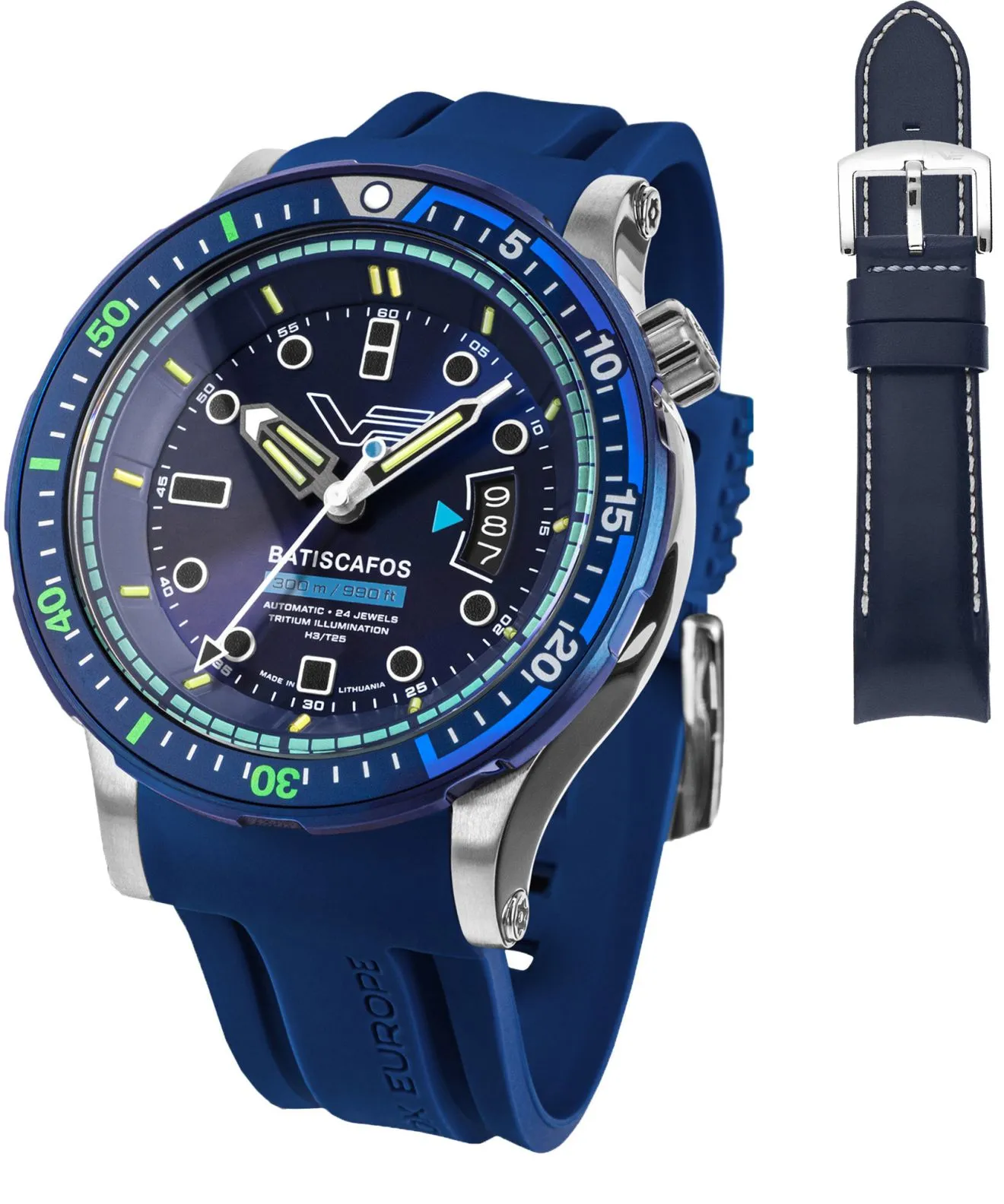 Zegarek męski Vostok Europe Batiscafos SET + pasek Vostok NH35A-511E768-66065