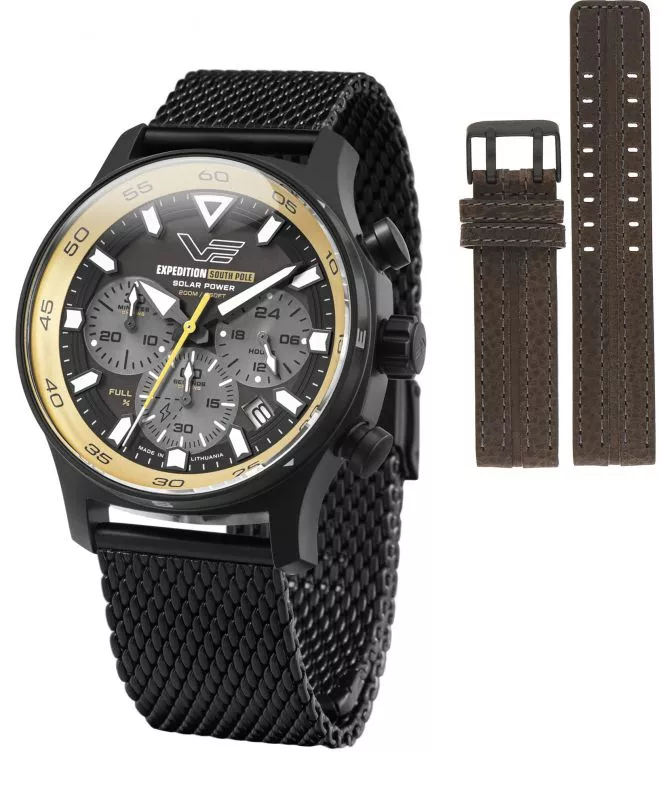Zegarek męski Vostok Europe Expedition South Pole Solar Power Chronograph Limited Edition SET + pasek Vostok VR42-592C763-03695