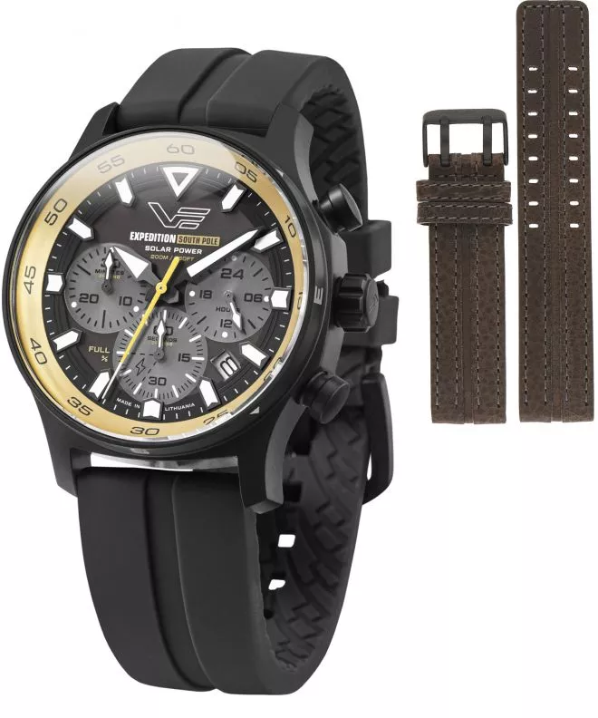 Zegarek męski Vostok Europe Expedition South Pole Solar Power Chronograph Limited Edition SET + pasek Vostok VR42-592C763-07402