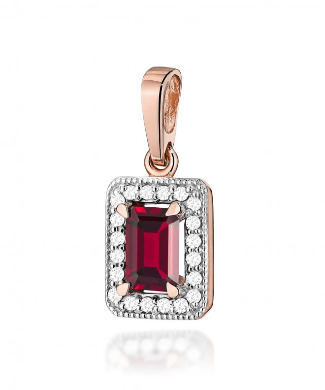 Zawieszka Bonore ze Złota próby 585 z granatem 0,7 ct 173811