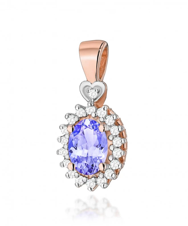 Zawieszka Bonore ze Złota próby 585 z tanzanitem 0,4 ct 173844